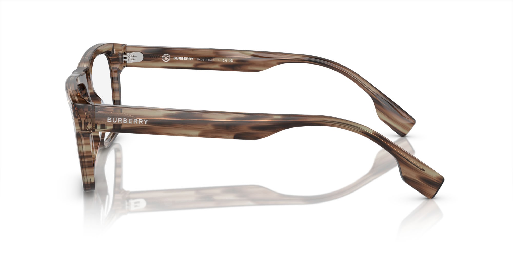 Occhiali da vista Burberry BE 2387 (4098) colore verde forma quadrato lenti lente demo