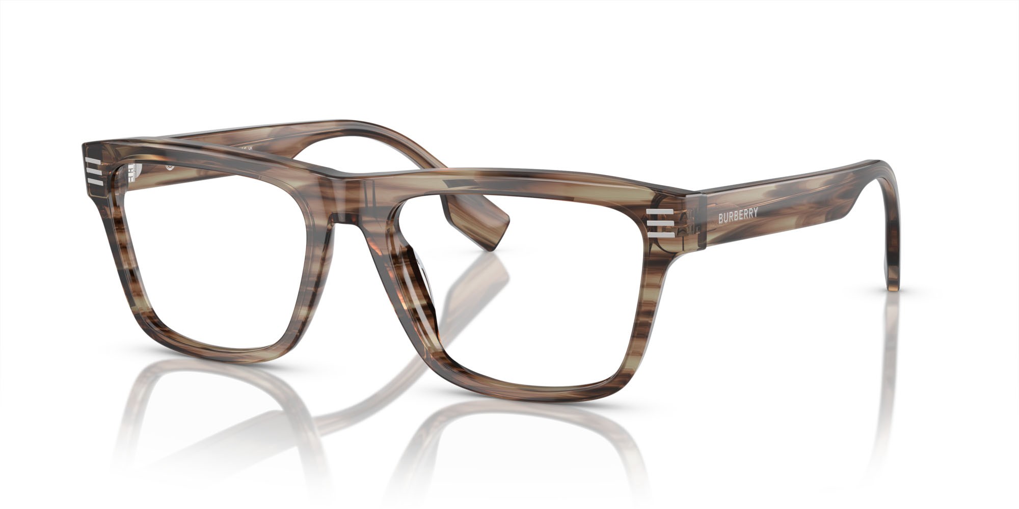 Occhiali da vista Burberry BE 2387 (4098) colore verde forma quadrato lenti lente demo