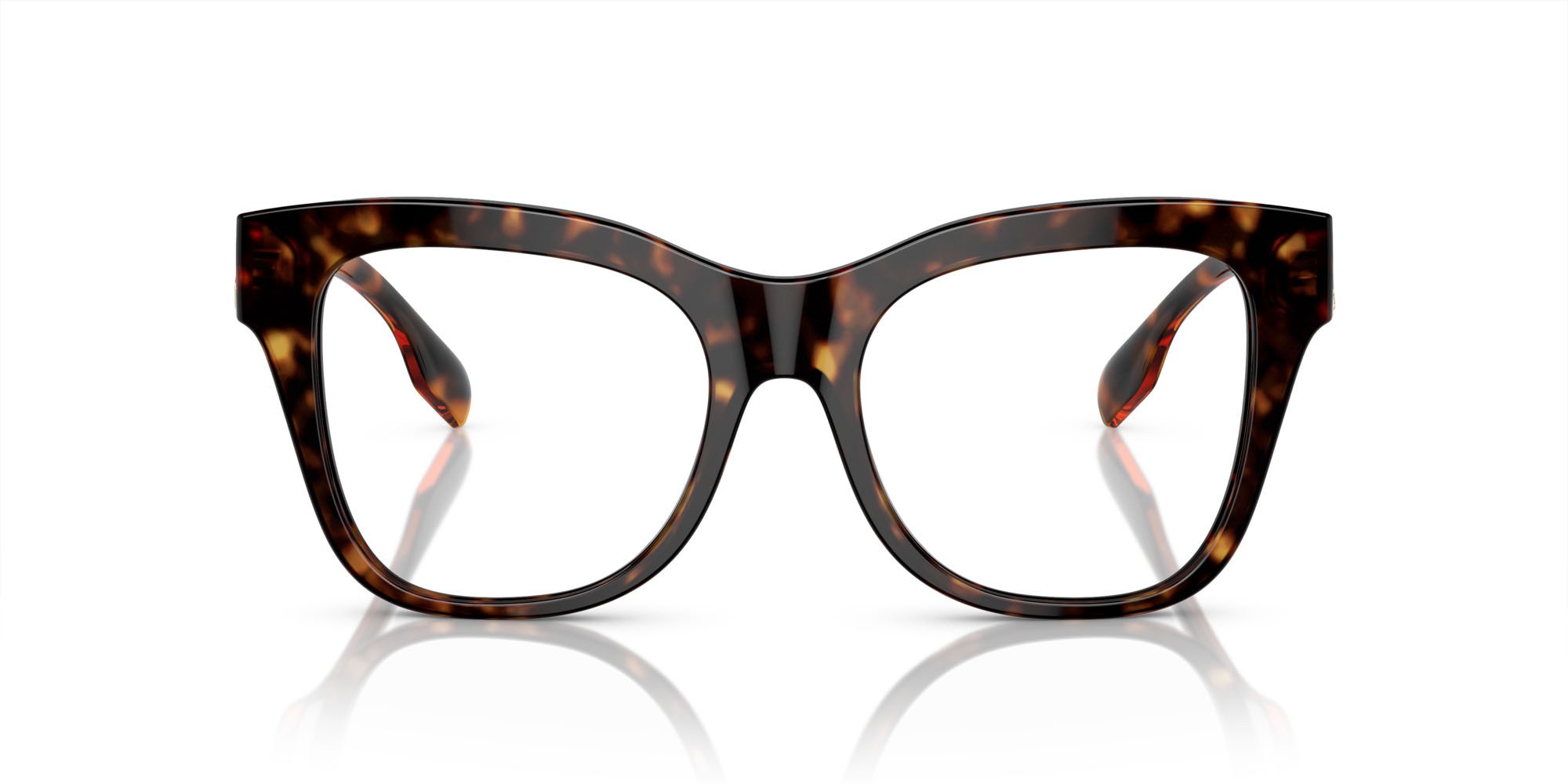 Occhiali da vista Burberry BE 2388 (3002) colore havana scuro forma quadrato lenti lente demo
