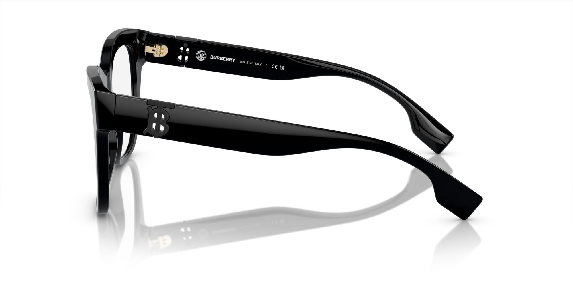 Occhiali da vista Burberry BE 2388 (4093) colore nero forma quadrato lenti lente demo