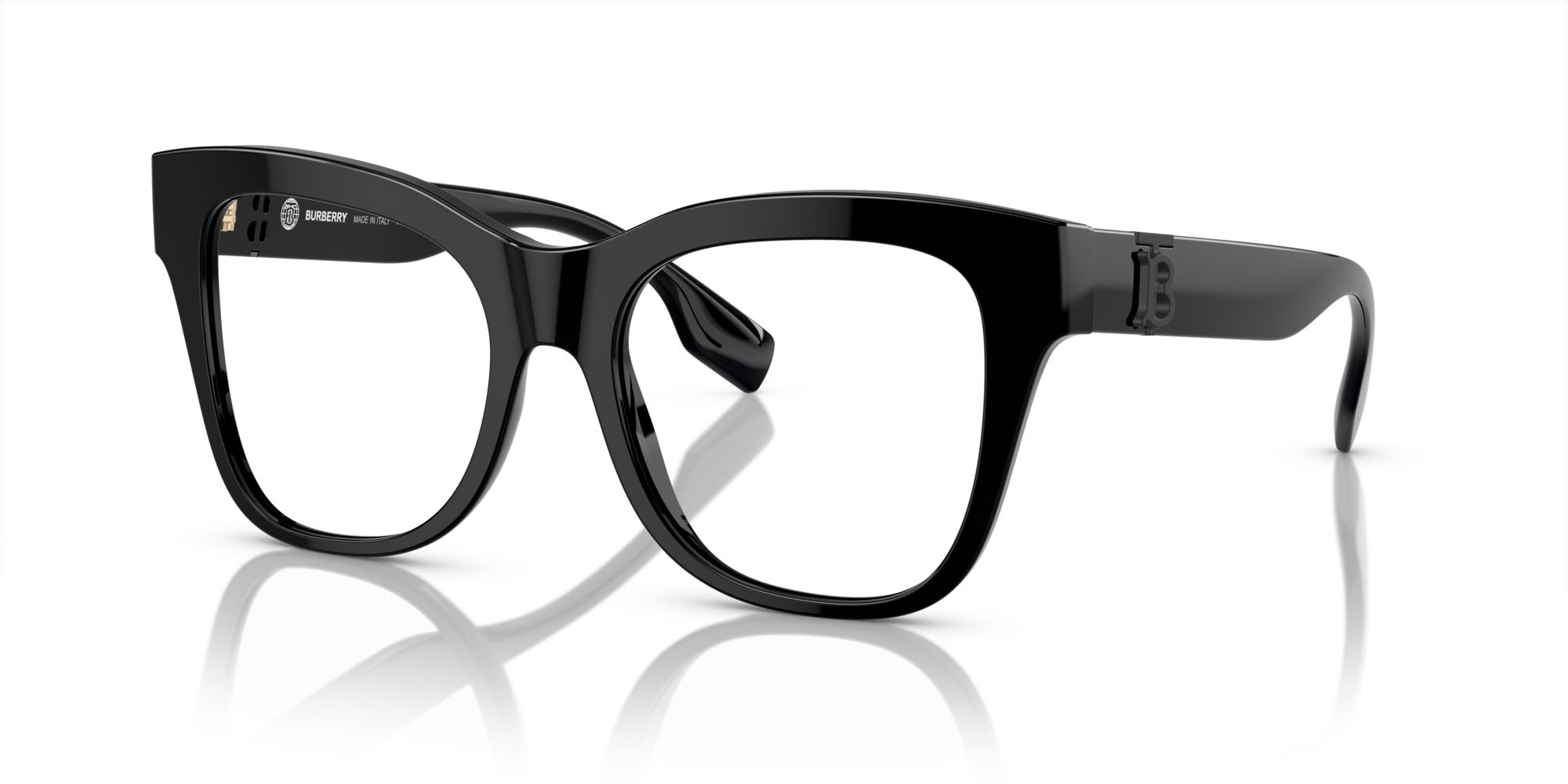 Occhiali da vista Burberry BE 2388 (4093) colore nero forma quadrato lenti lente demo