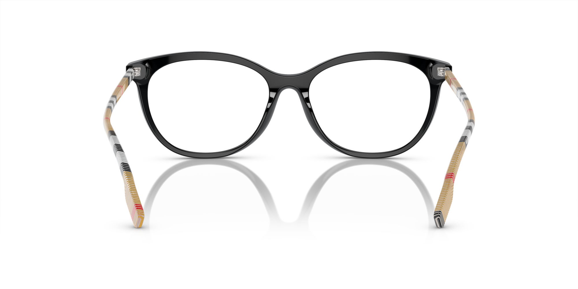 Occhiali da vista Burberry BE 2389 (3853) colore nero forma irregolare lenti lente demo