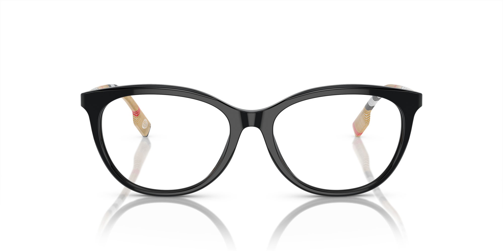 Occhiali da vista Burberry BE 2389 (3853) colore nero forma irregolare lenti lente demo