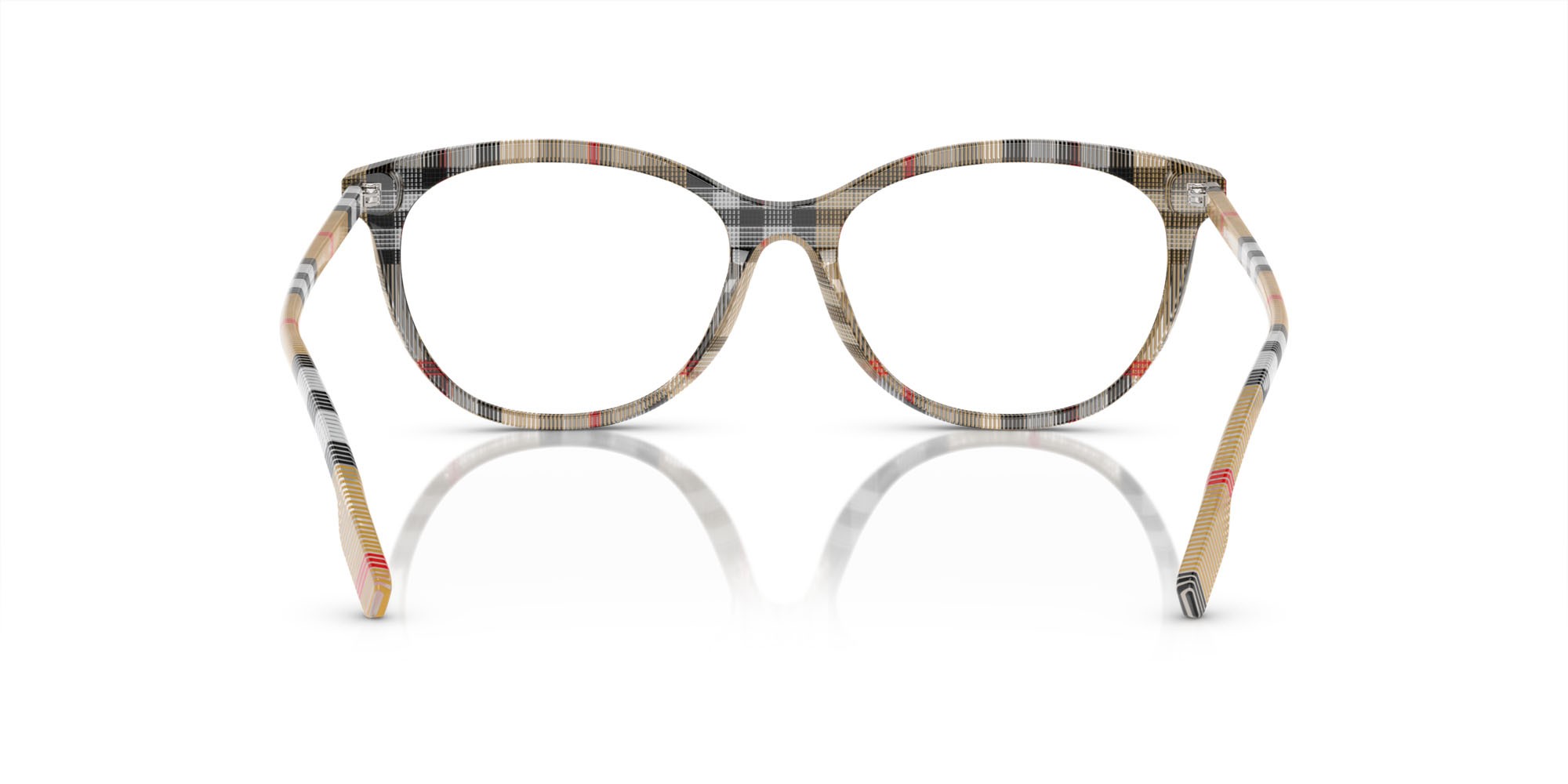 Occhiali da vista Burberry BE 2389 (4087) colore vintage a quadri forma irregolare lenti lente demo