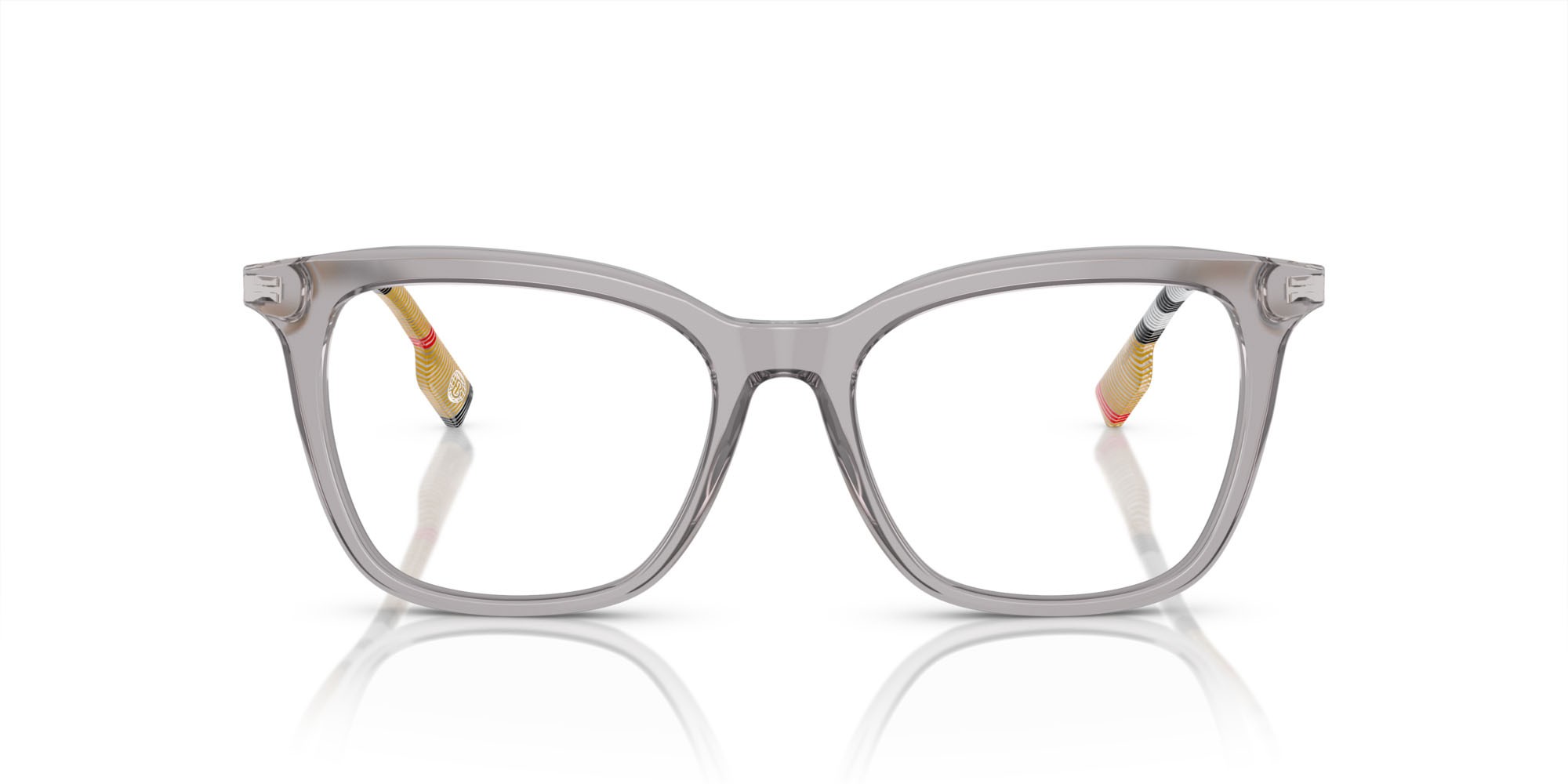 Occhiali da vista Burberry BE 2390 (3892) colore grigio forma quadrato lenti lente demo