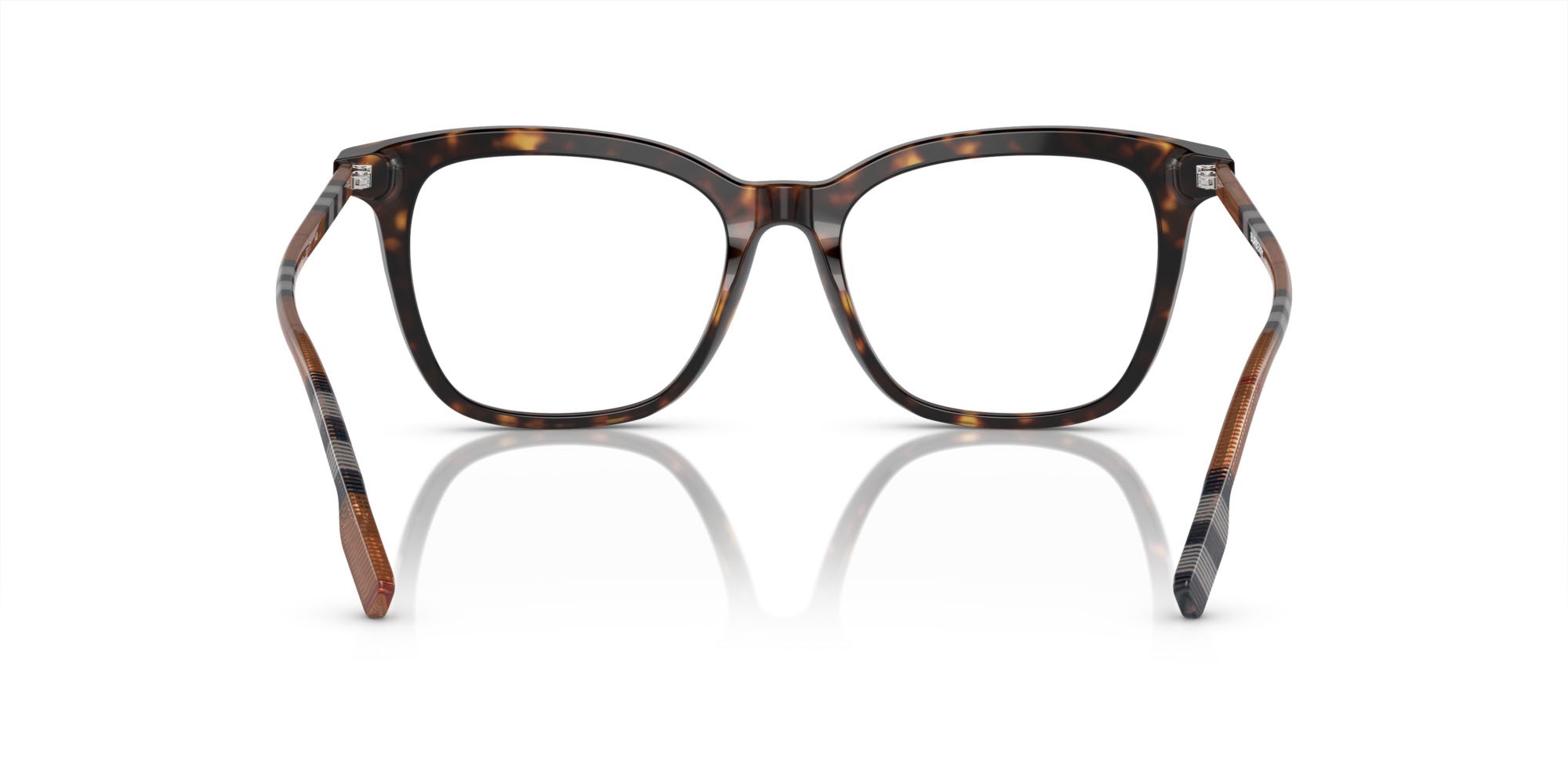 Occhiali da vista Burberry BE 2390 (4017) colore havana scuro forma quadrato lenti lente demo