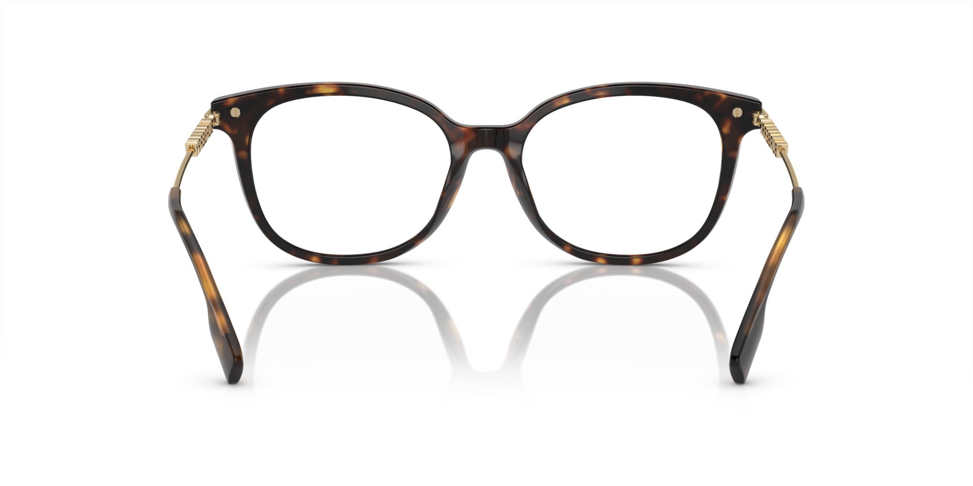 Occhiali da vista Burberry BE 2391 (3002) colore havana scuro forma quadrato lenti lente demo