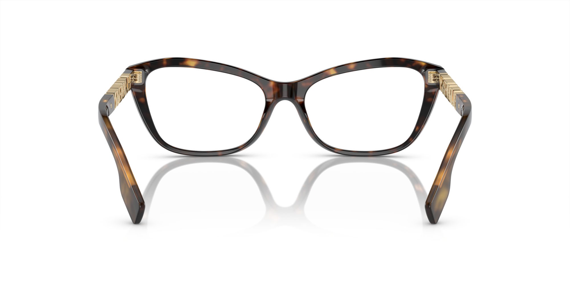 Occhiali da vista Burberry BE 2392 (3002) colore havana scuro forma cat eye lenti lente demo