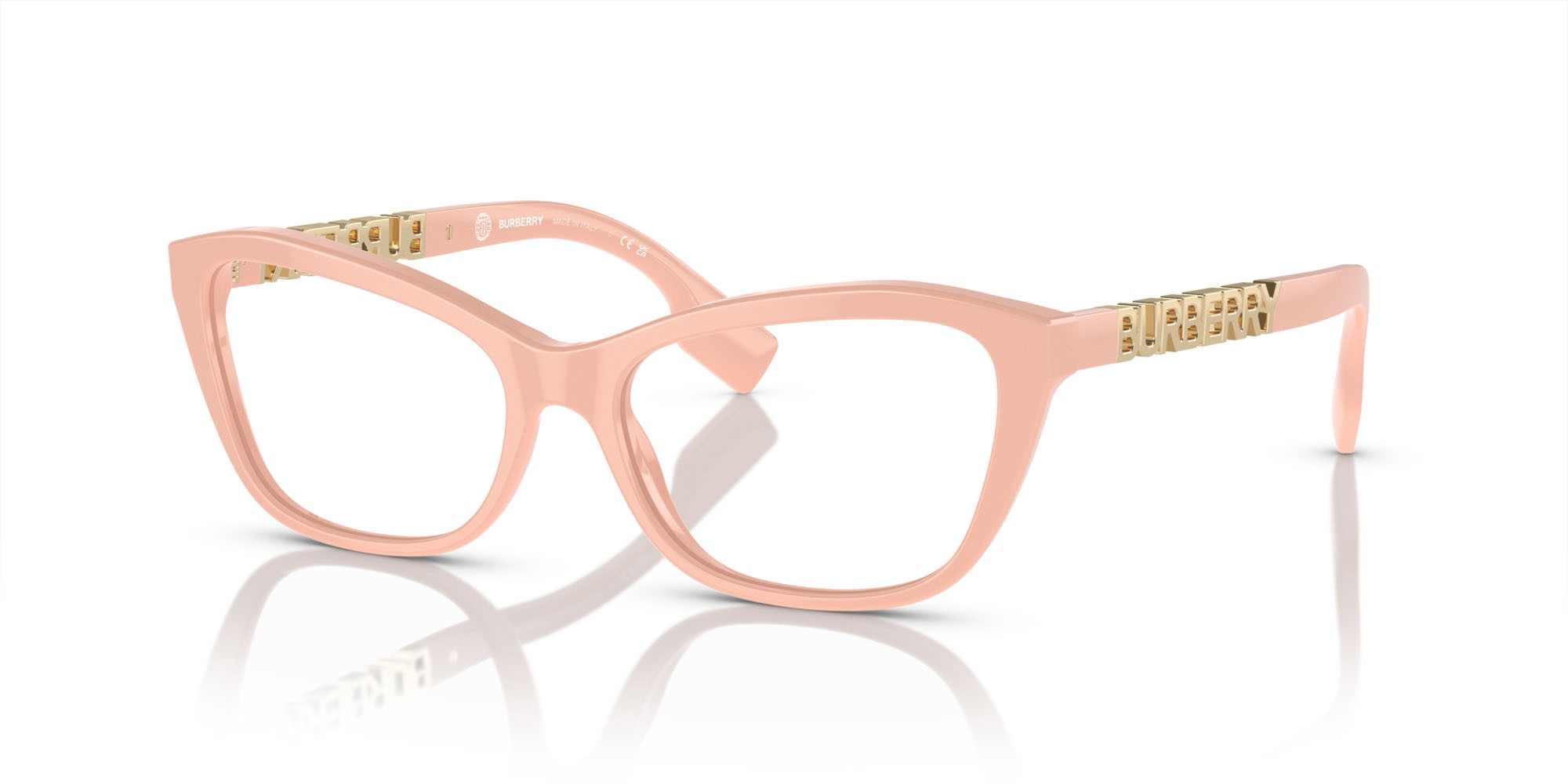Brillen Burberry BE 2392 (4061) farbe rosa form cat-eye gläser lente demo