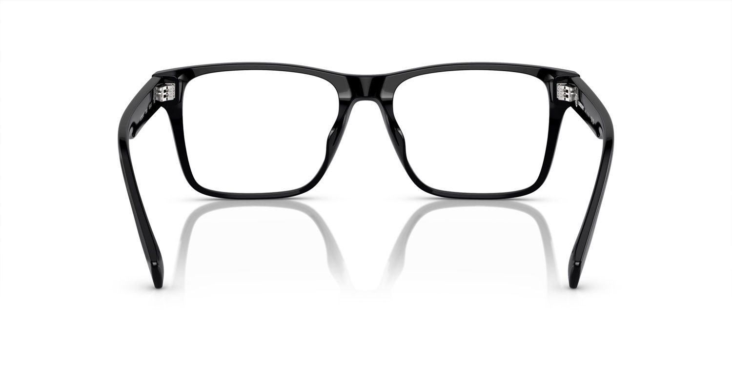Occhiali da vista Burberry BE 2393D (3001) colore nero forma rettangolare lenti lente demo