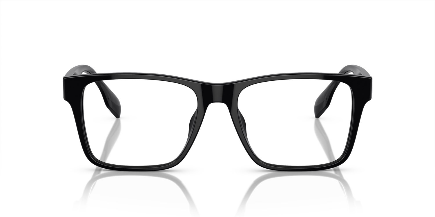 Occhiali da vista Burberry BE 2393D (3001) colore nero forma rettangolare lenti lente demo