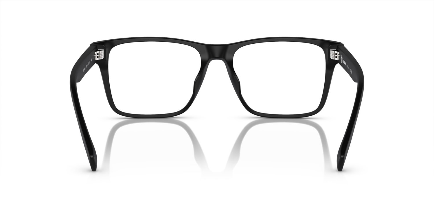 Occhiali da vista Burberry BE 2393D (3464) colore nero opaco forma rettangolare lenti lente demo