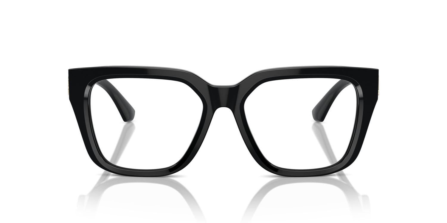 Occhiali da vista Burberry BE 2403 (3001) colore nero forma quadrato lenti lente demo