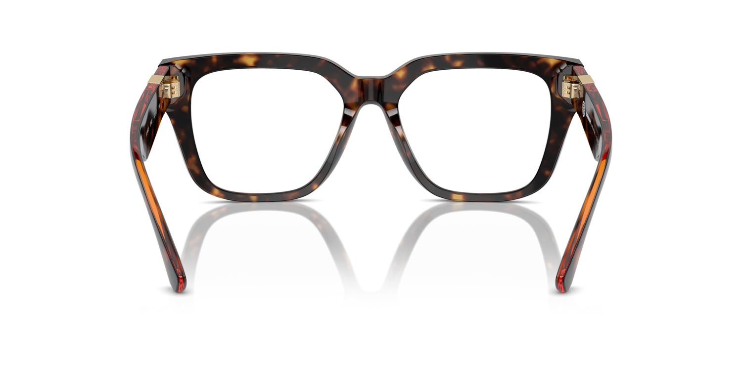 Occhiali da vista Burberry BE 2403 (3002) colore havana scuro forma quadrato lenti lente demo