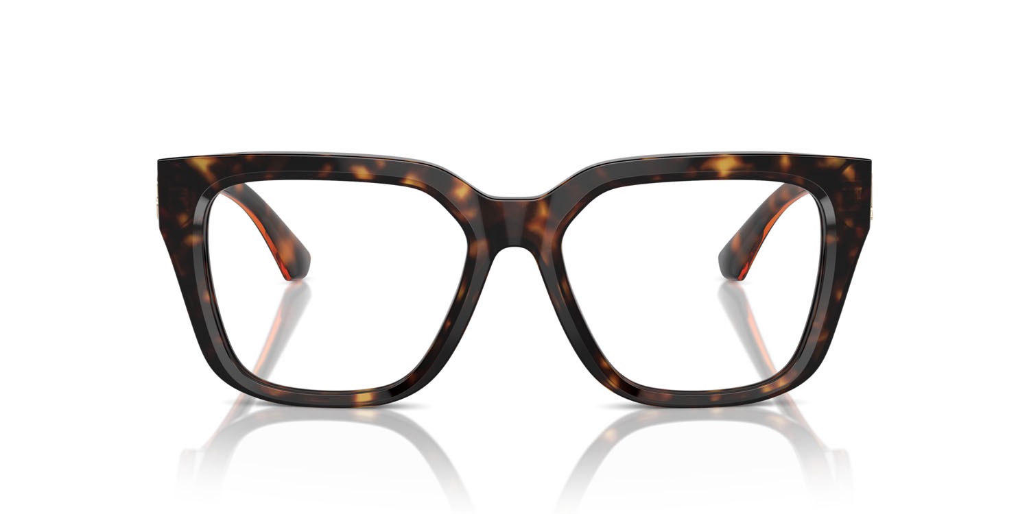 Occhiali da vista Burberry BE 2403 (3002) colore havana scuro forma quadrato lenti lente demo