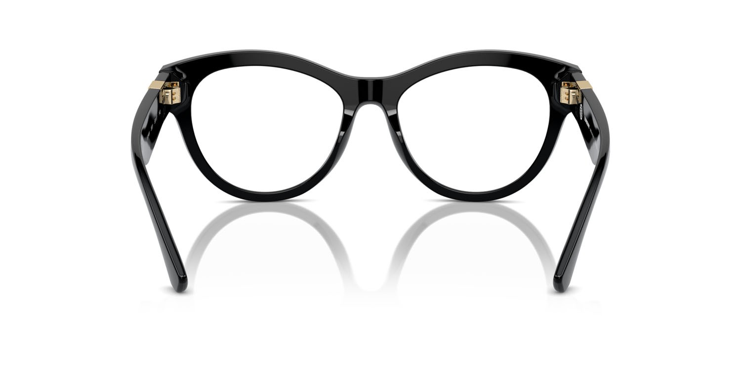 Occhiali da vista Burberry BE 2404 (3001) colore nero forma rotondo lenti lente demo