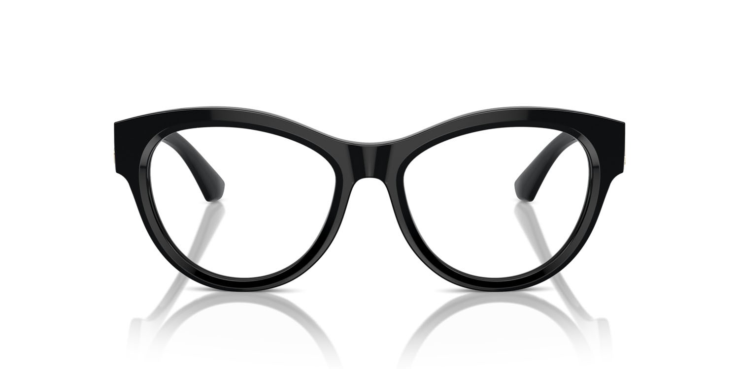 Occhiali da vista Burberry BE 2404 (3001) colore nero forma rotondo lenti lente demo
