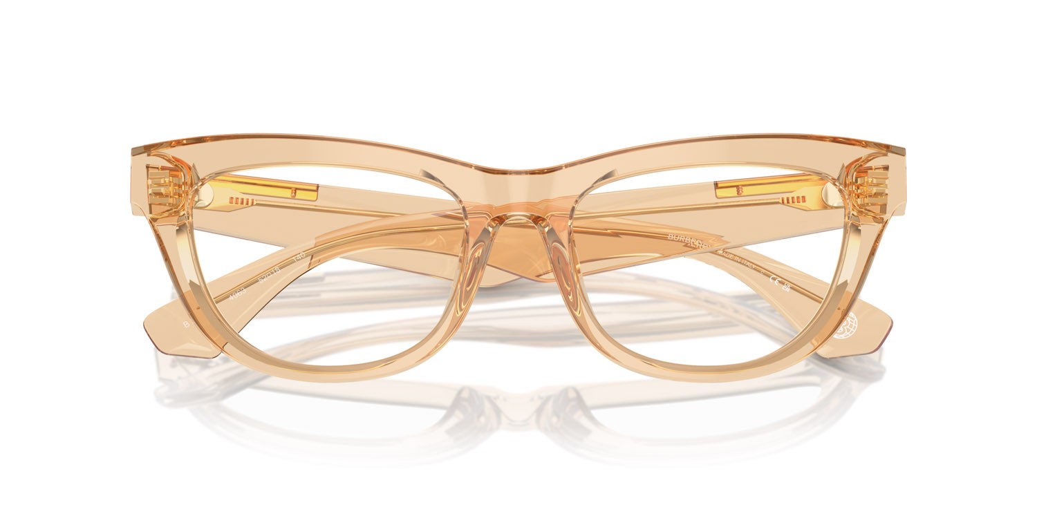 Occhiali da vista Burberry BE 2406U (4063) colore marrone forma rettangolare lenti lente demo