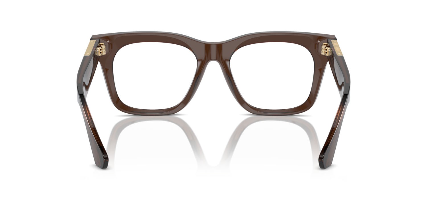 Occhiali da vista Burberry BE 2407 (4116) colore marrone forma quadrato lenti lente demo