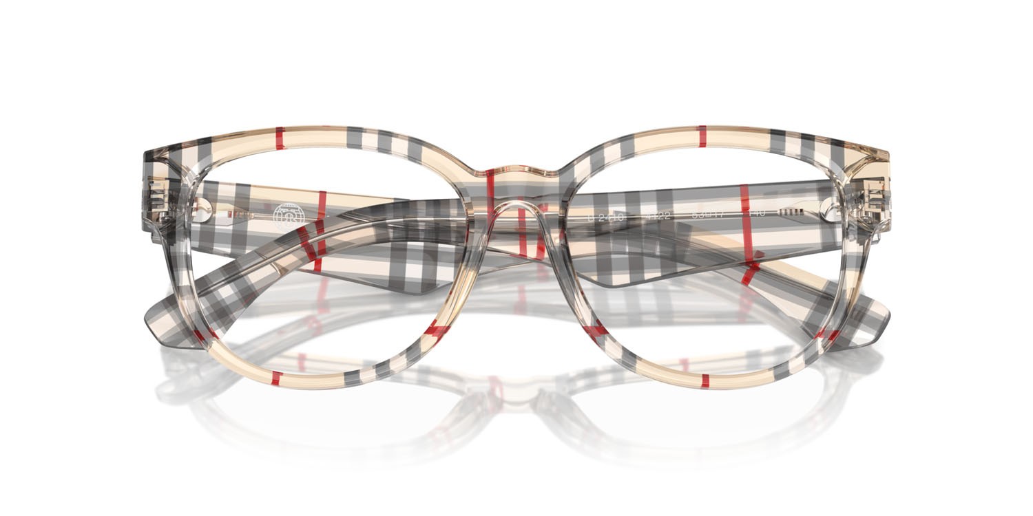 Occhiali da vista Burberry BE 2410 (4122) colore vintage a quadri forma pantos lenti lente demo