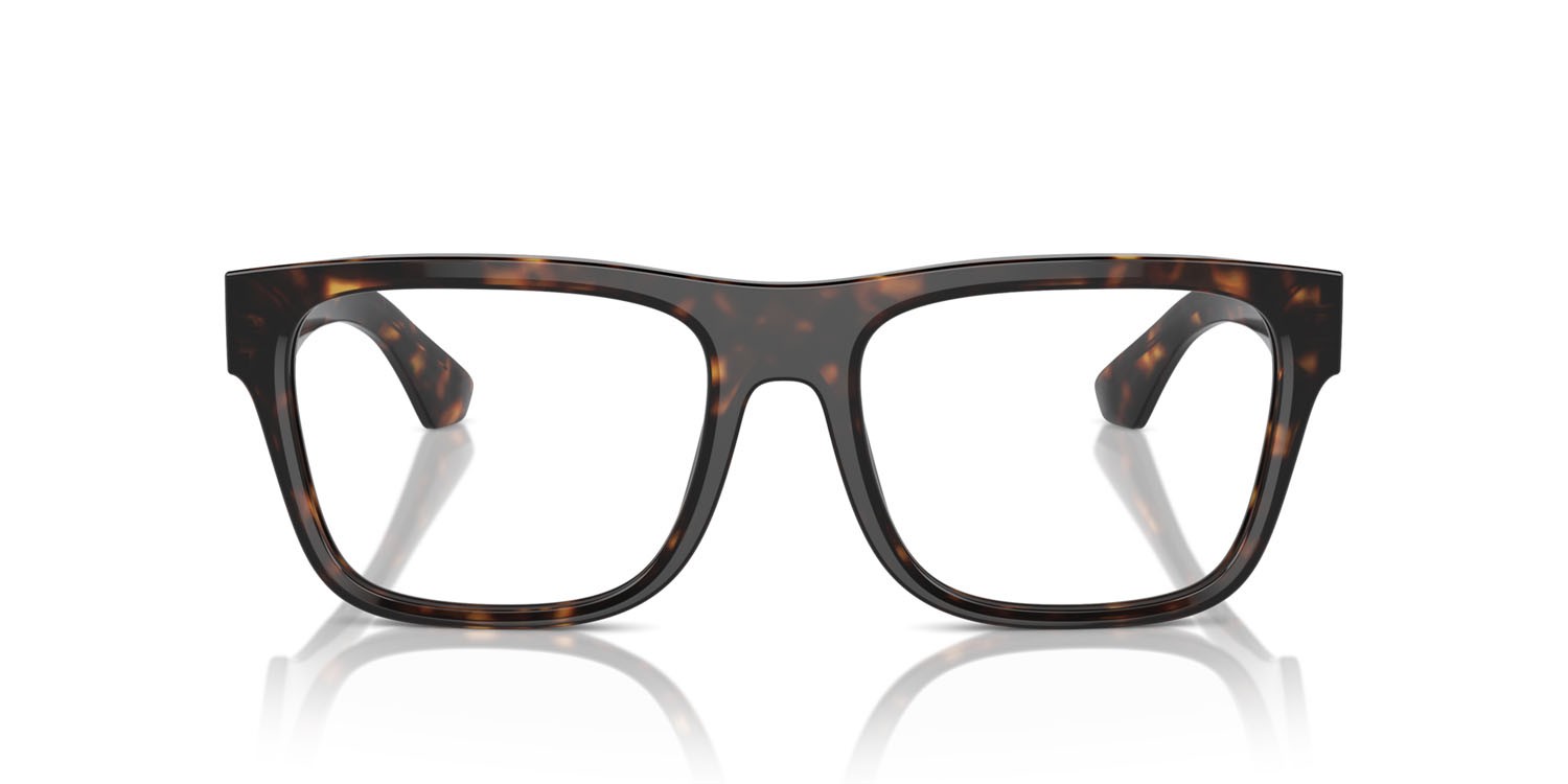 Brillen Burberry BE 2411 (3002) farbe havana scuro form quadratisch gläser lente demo