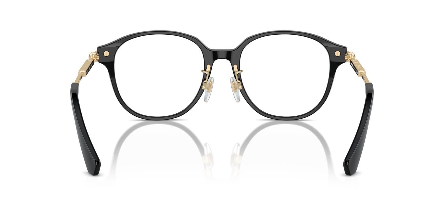 Occhiali da vista Burberry BE 2412D (3001) colore nero forma rotondo lenti lente demo