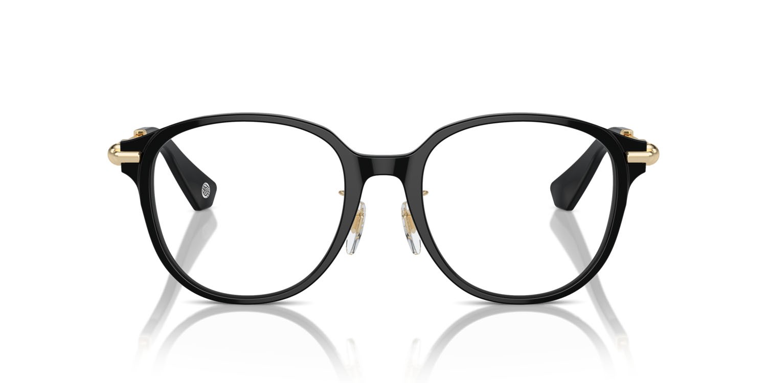 Occhiali da vista Burberry BE 2412D (3001) colore nero forma rotondo lenti lente demo