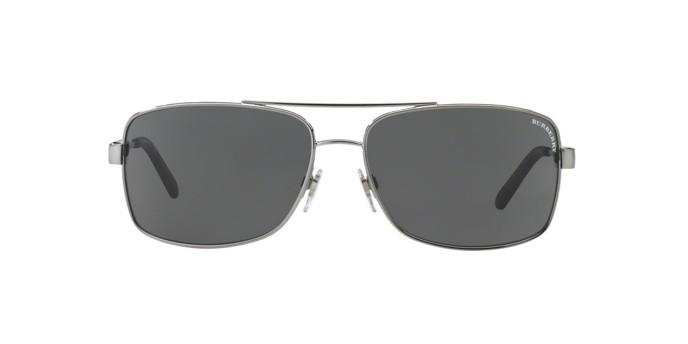 Occhiali da sole Burberry BE 3074 (100387) colore gunmetal forma rettangolare lenti gray