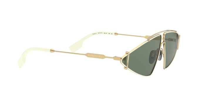 Sonnenbrillen Burberry BE 3111 (101771) farbe gold form unregelmäßig gläser green