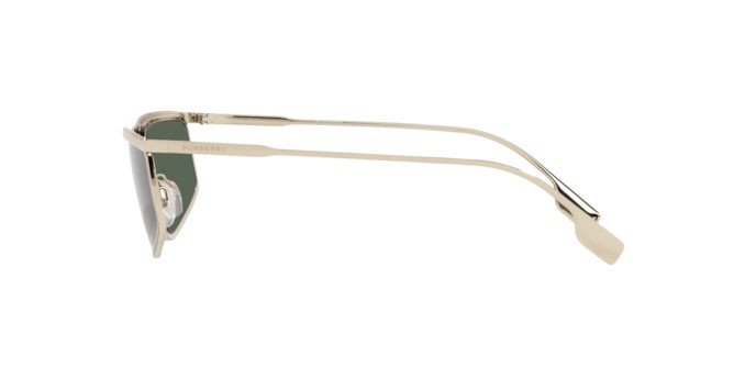 Sonnenbrillen Burberry Ruby BE 3129 (110971) farbe light gold form rechteckig gläser dark green