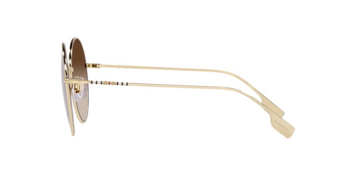 Sonnenbrillen Burberry Pippa BE 3132 (110913) farbe light gold form rund gläser gradient brown
