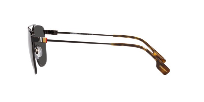 Sonnenbrillen Burberry Blaine BE 3141 (100187) farbe nero form aviator gläser grigio scuro