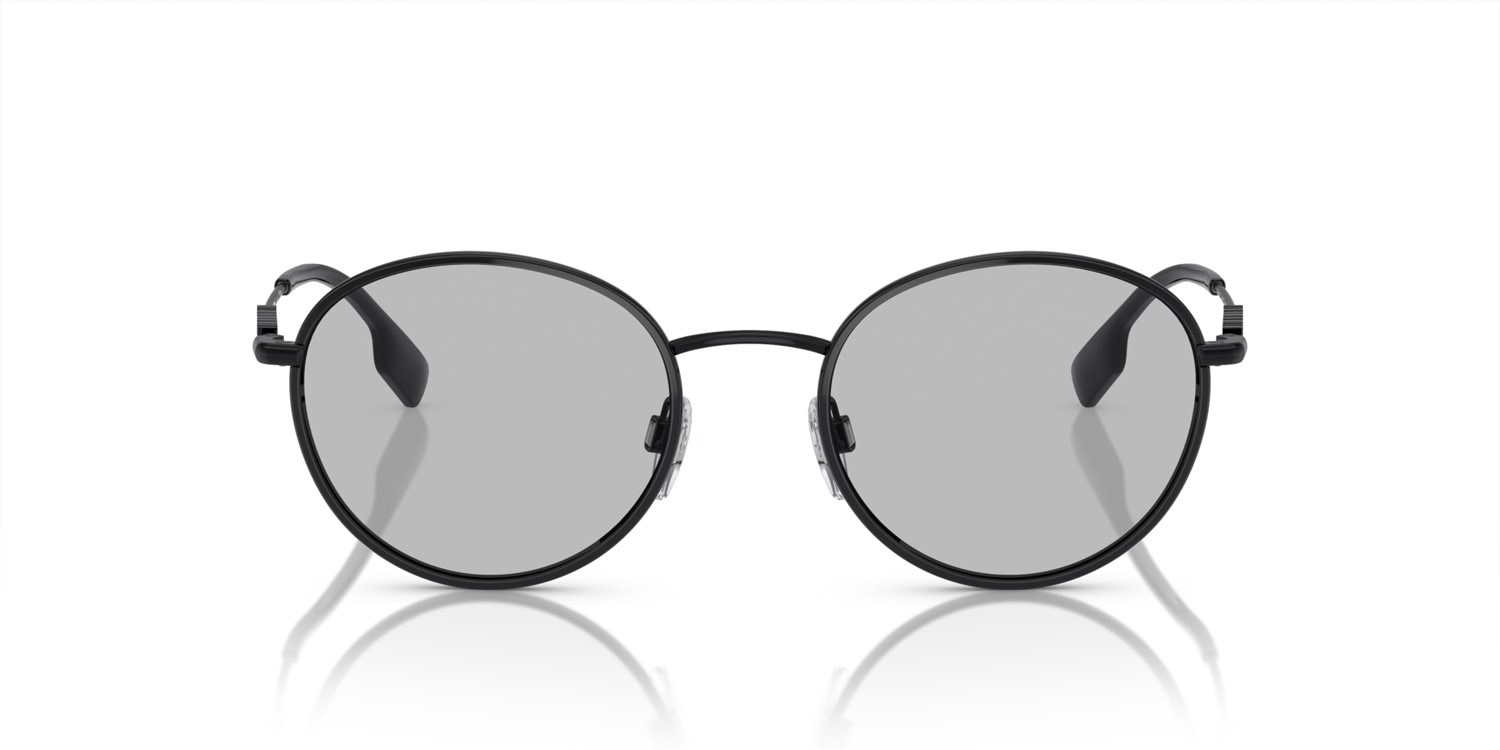 Sonnenbrillen Burberry BE 3148D (100187) farbe nero form rund gläser grigio chiaro