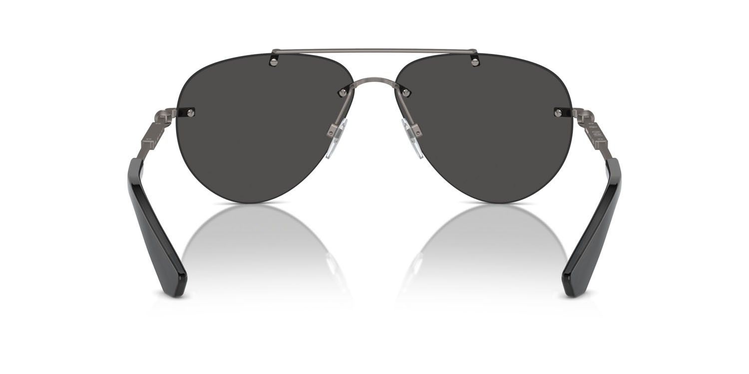 Occhiali da sole Burberry BE 3151 (131687) colore grigio scuro forma aviator lenti grigio scuro