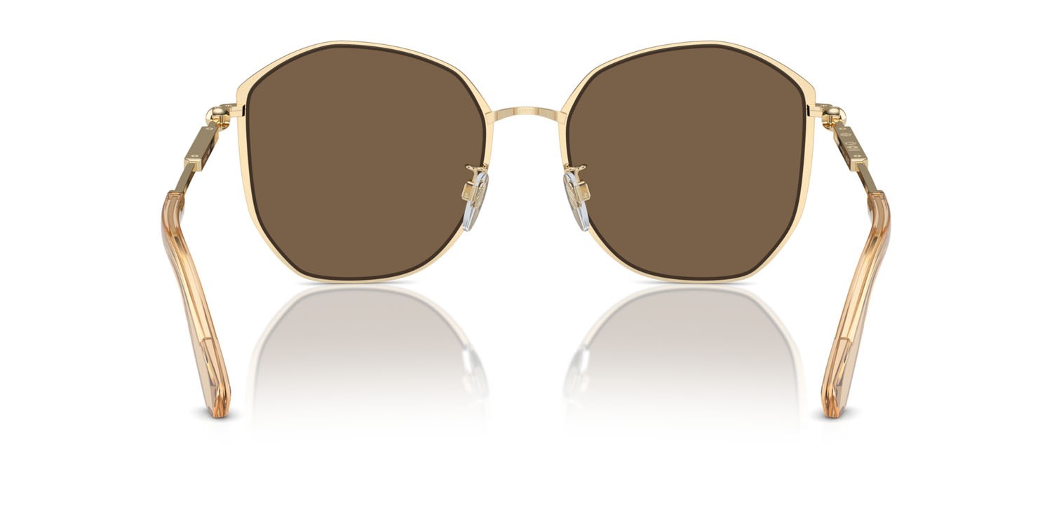 Occhiali da sole Burberry BE 3153D (110973) colore oro chiaro forma irregolare lenti marrone scuro