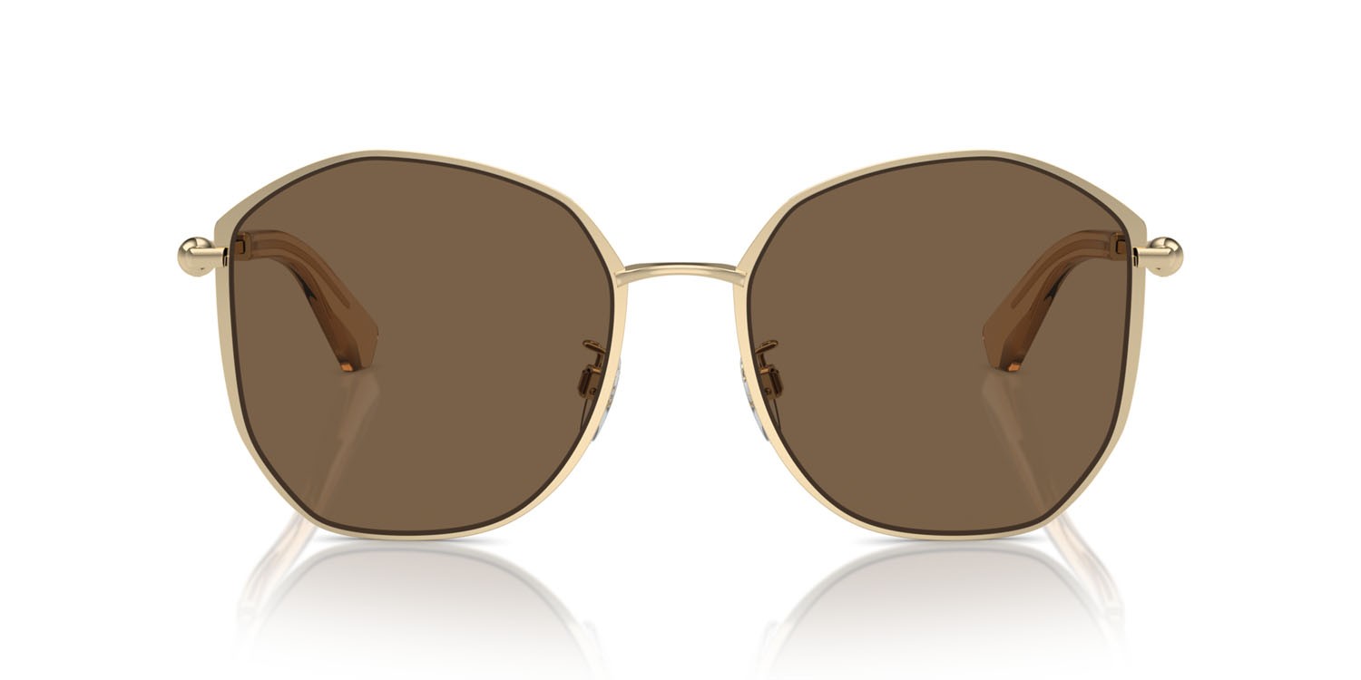 Occhiali da sole Burberry BE 3153D (110973) colore oro chiaro forma irregolare lenti marrone scuro