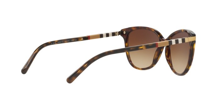 Sunglasses Burberry BE 4216 (300213) color dark havana shape cat eye lenses brown gradient