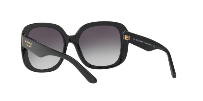 Sonnenbrillen Burberry BE 4259 (30018G) farbe black form quadratisch gläser gray gradient