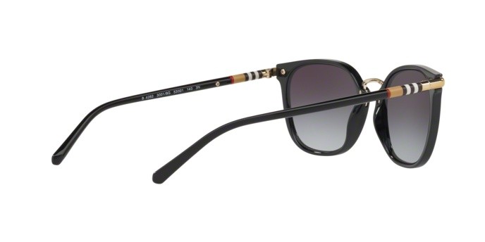 Sonnenbrillen Burberry BE 4262 (30018G) farbe black form quadratisch gläser grey gradient