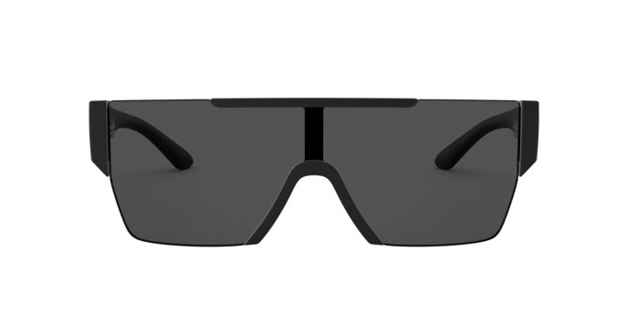 Occhiali da sole Burberry BE 4291 (346487) colore matte black forma rettangolare lenti grey