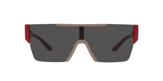Occhiali da sole Burberry BE 4291 (404787) colore beige forma rettangolare lenti grigio scuro