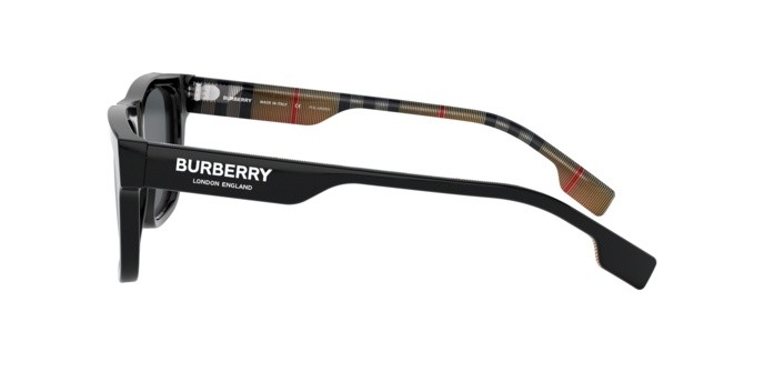 Occhiali da sole Burberry BE 4293 (377381) colore black forma quadrato lenti polar grey