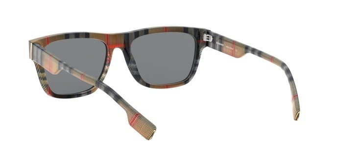 Occhiali da sole Burberry BE 4293 (380687) colore top black on vintage check forma quadrato lenti grey