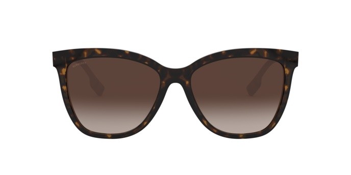 Sonnenbrillen Burberry BE 4308 (385413) farbe dark havana form quadratisch gläser brown gradient