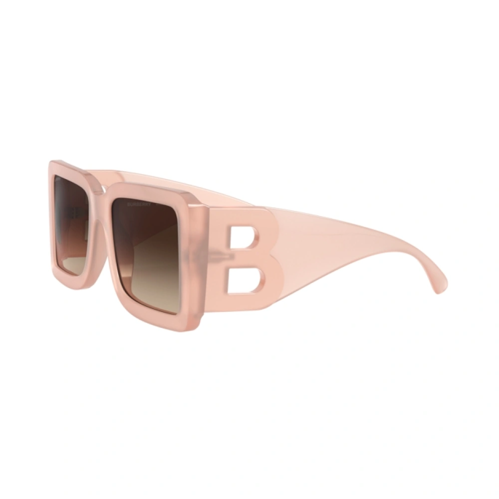 Sunglasses Burberry Frith BE 4312 (387413) color pink shape square lenses brown gradient