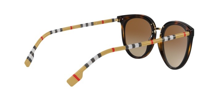 Occhiali da sole Burberry BE 4316 (3854T5) colore dark havana forma pantos lenti polar brown gradient