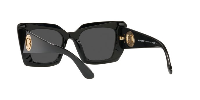 Sunglasses Burberry Daisy BE 4344 (300187) color black shape square lenses dark grey
