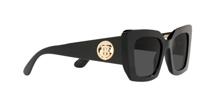 Sunglasses Burberry Daisy BE 4344 (300187) color black shape square lenses dark grey
