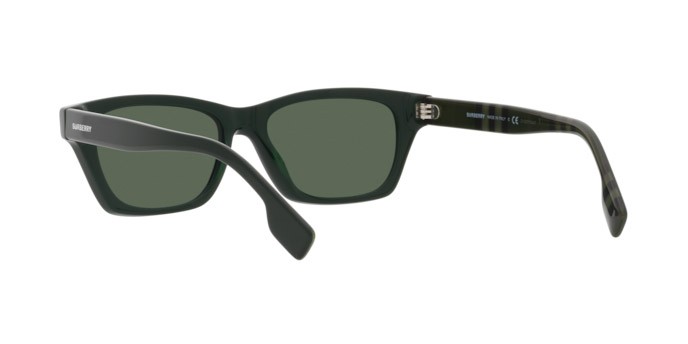 Sonnenbrillen Burberry Kennedy BE 4357 (398771) farbe green form rechteckig gläser dark green