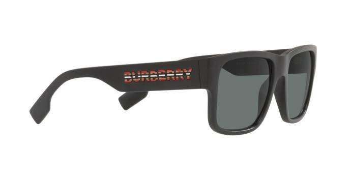 Occhiali da sole Burberry Knight BE 4358 (346481) colore black forma quadrato lenti polar dark grey